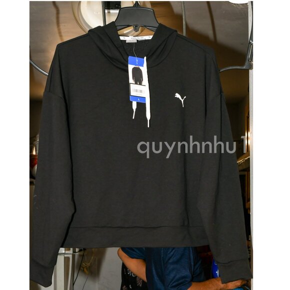 NWT PUMA Women's Lightweight Modern Sport Hoodie Pullover in black - Picture 2 of 7